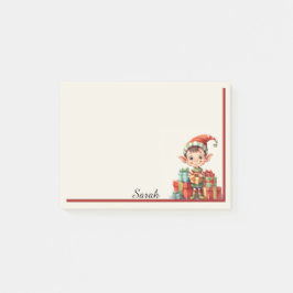 Jul Elf Add Recipients Namn Office Gift Post-it Block