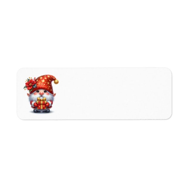 Jul Elf-Adressetiketter Returadress Etikett (Framsidan)