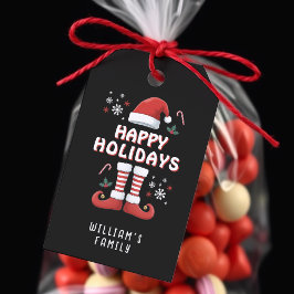 Jul Elf Boots Jultomten Hat Black Presentetikett