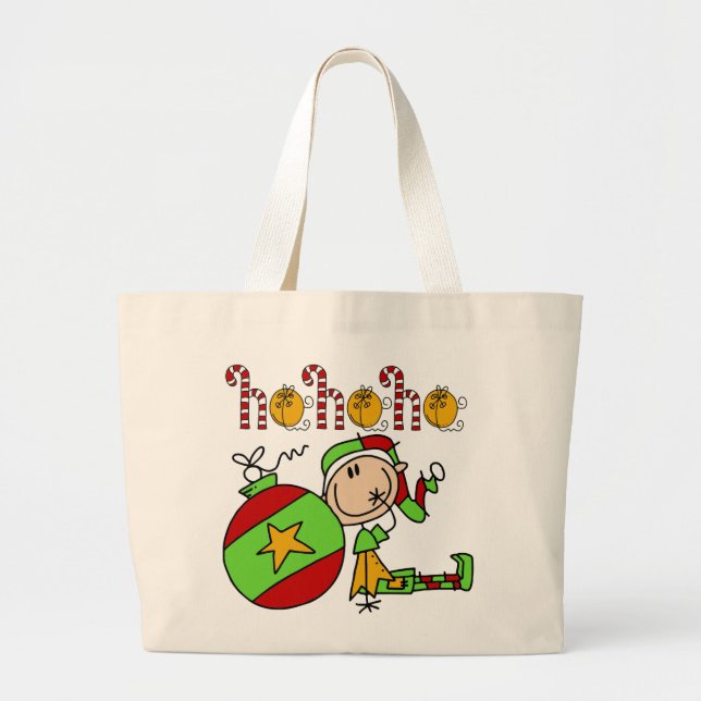 Jul Elf Cute Festive Jumbo Tygkasse (Framsidan)