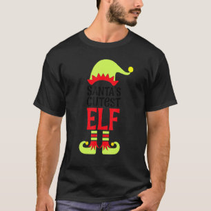 Jul Elf Cutest Elf Cute Elf Santa's Elf Colo T Shirt