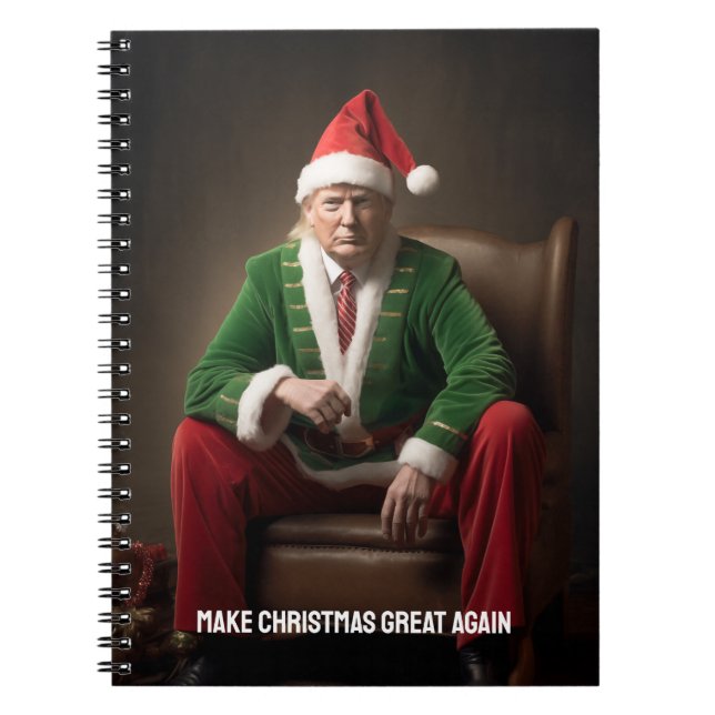 Jul Elf Donald Trump Anteckningsbok (Framsidan)