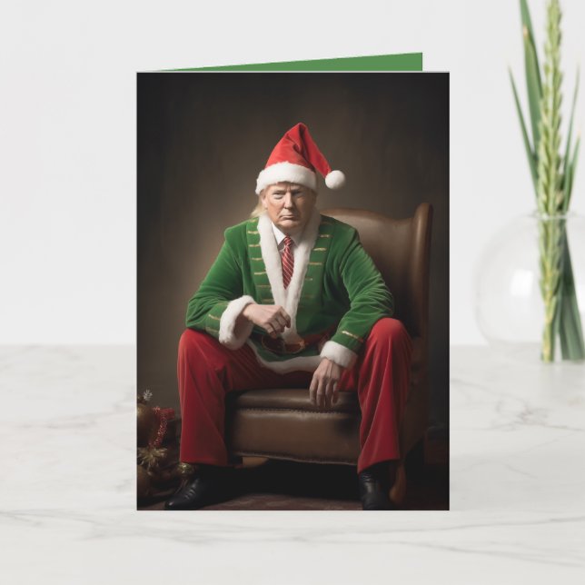 Jul Elf Donald Trump Kort (Framsida)