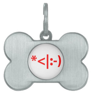 Jul Elf Emoticon Julafton ASCII Text Art ID-bricka Husdjur