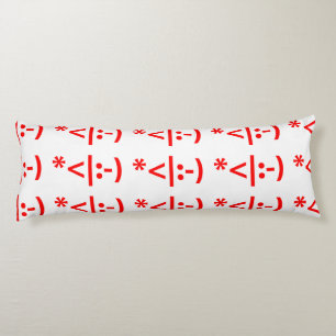 Jul Elf Emoticon Julafton ASCII Text Art Kroppskudde
