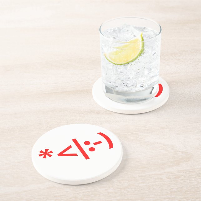 Jul Elf Emoticon Julafton ASCII Text Art Underlägg (Sidan)