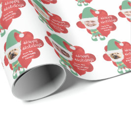 Jul Elf-familjen 4 Photo Personlig Hälsning Presentpapper