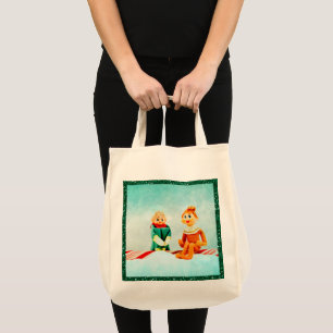 Jul Elf First Date med Glitter Ram Tygkasse