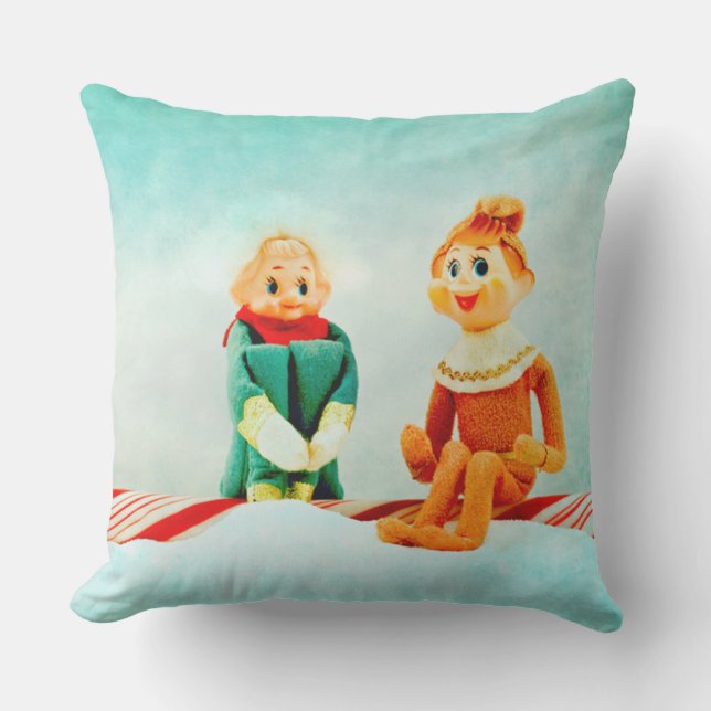 Jul Elf Första datum Utomhuskudde (Framsida)