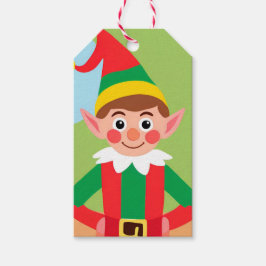 Jul Elf Gift Märkre Presentetikett