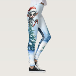 Jul Elf med Candy cane. Leggings
