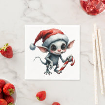 Jul Elf med Candy cane.