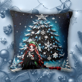 Jul Elf med Kitten. Kudde