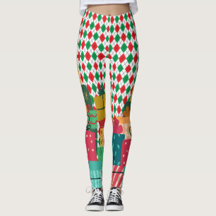 Jul-Elf på hylllagarna i Presenter Leggings