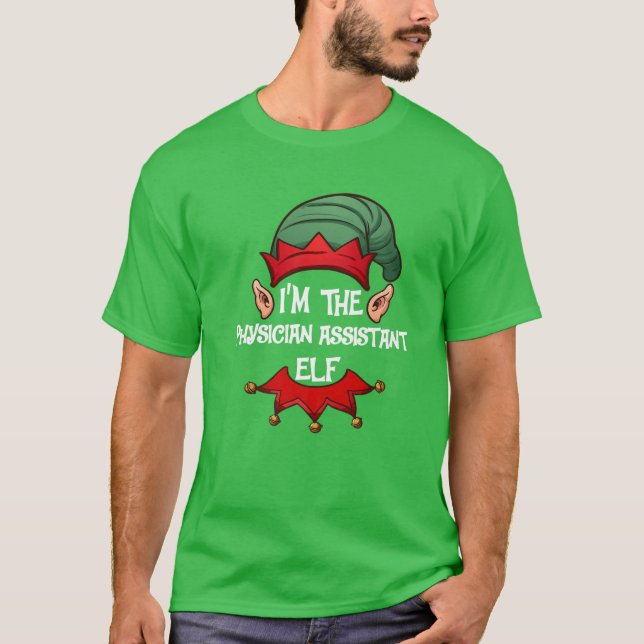 Jul Elf Pajama Jag är fysikassistenten E T Shirt (Framsida)
