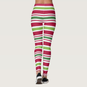 Jul Elf Party Helgdag Candy Stripe Leggings