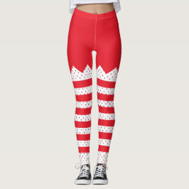 Jul Elf Rand och Dots Leggings