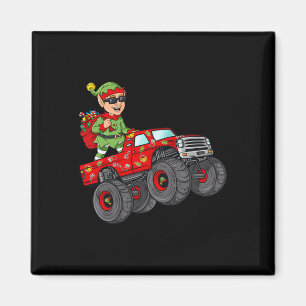 Jul Elf Riding Monster Lastbil Boys Kids Famil Magnet