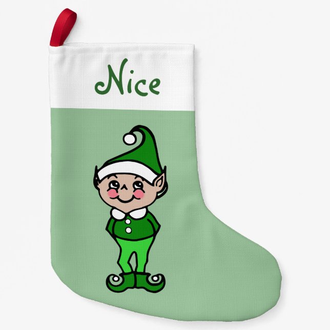 Jul Elf Stocking Liten Julstrumpa (Framsidan)