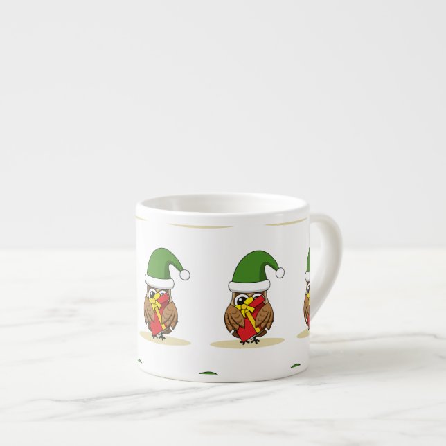 Jul Elf Uggla med nuvarande läge Espressomugg (Framsida höger)