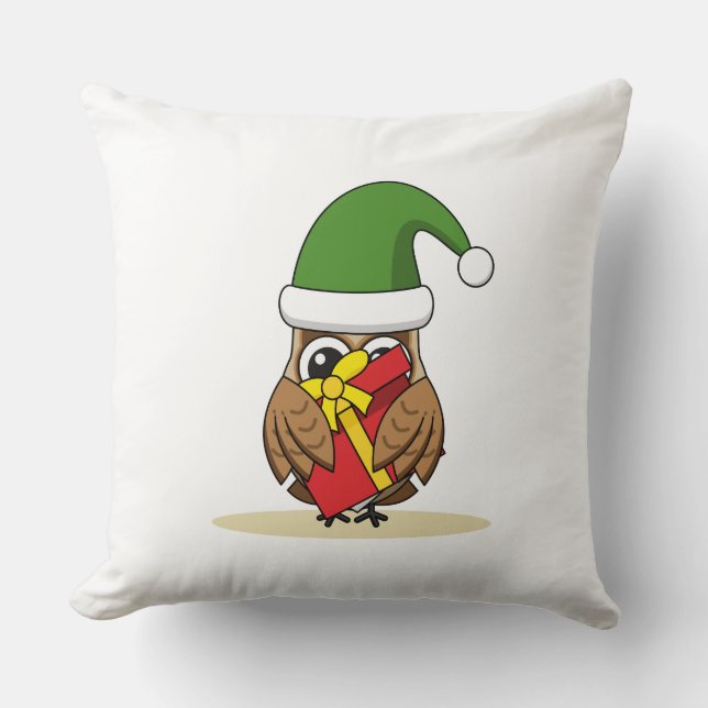 Jul Elf Uggla med nuvarande läge Kudde (Framsida)