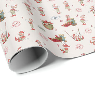 Jul Elf Wrapping Papper från Jultomten Presentpapper