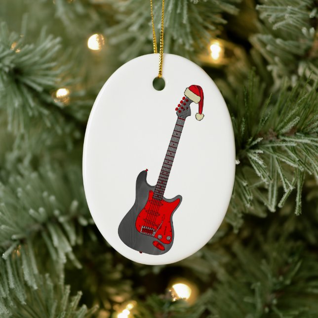 Jul Elgitarr Julgransprydnad Keramik (Träd)
