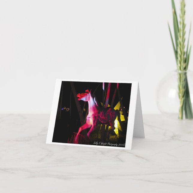 Jul- eller helgdagkort - karuselldesign 2 helgkort (Framsida)