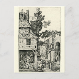 Jul eller Kristus födelse av Albrecht Durer Helg Vykort