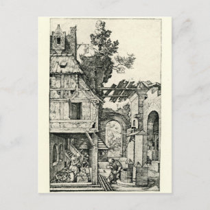Jul eller Kristus födelse av Albrecht Durer Helg Vykort