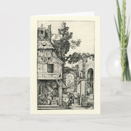 Jul- eller Kristus födelse av Albrecht Durer Helgkort