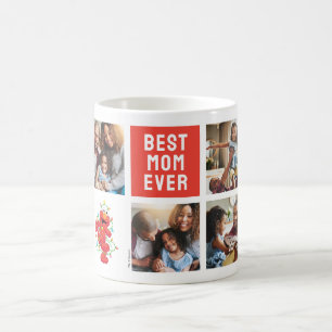 Jul Elmo Bästa Mamma - Fotokollage Kaffemugg