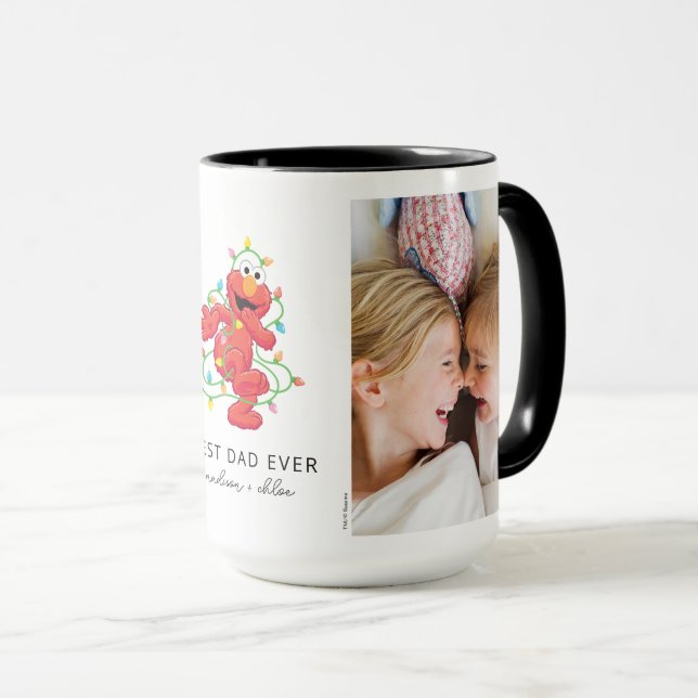Jul Elmo | Bästa Pappa - Foto Mugg (Framsida höger)