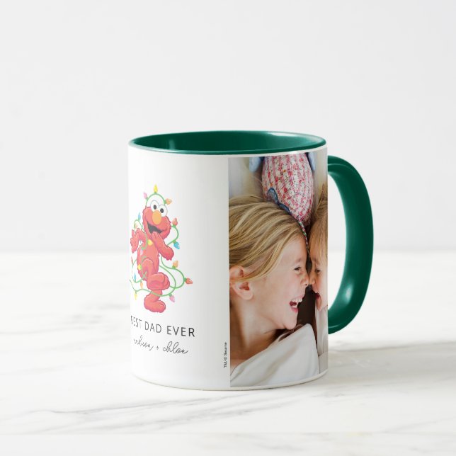 Jul Elmo | Bästa Pappa - Foto Mugg (Framsida höger)