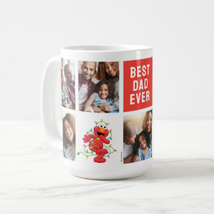 Jul Elmo Bästa Pappa - Fotokollage Kaffemugg