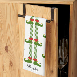 Jul Elves Helgdag ELFING CREW Festive Roligt Kökshandduk