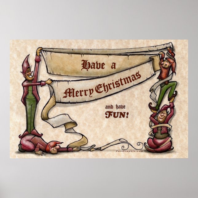 Jul Elves Poster (Framsidan)