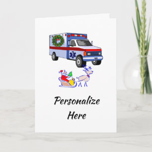 Jul EMS Santa Ambulance Kort