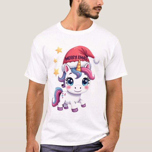 Jul Enhörning T-Shirt (2) (Framsida)