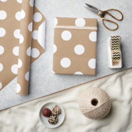 Jul Enkla Snöprickar Inpackningspapper Presentpapper