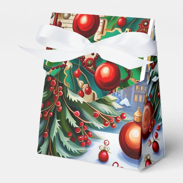 Jul Ephemera mönster Presentaskar (Framsidan Sidan)