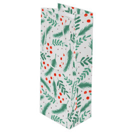 Jul Evergreen Boughs and Holly Berries