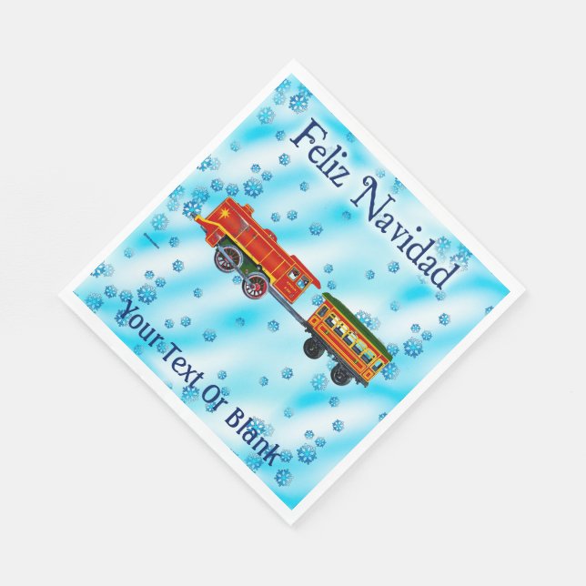 Jul Express - Feliz Navidad Pappersservett (Hörn)