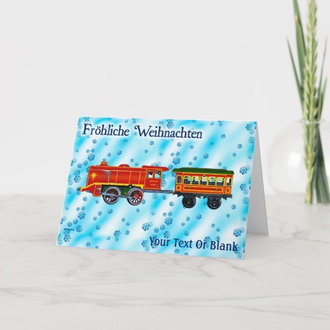 Jul Express - Fröhliche Weihnachten Kort (Framsida)