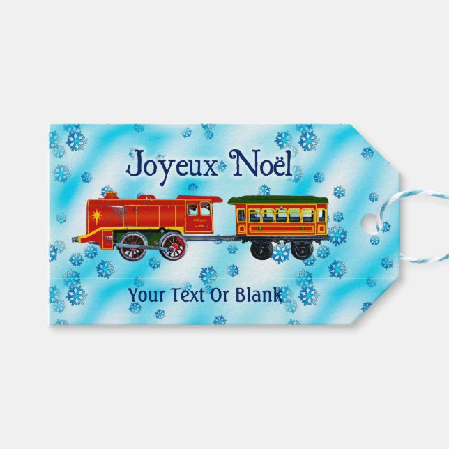 Jul Express - Joyeux Noël Presentetikett (Framsidan (Horisontell))