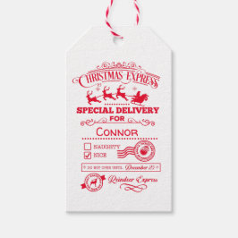 Jul Express Personlig Leverans Presentetikett