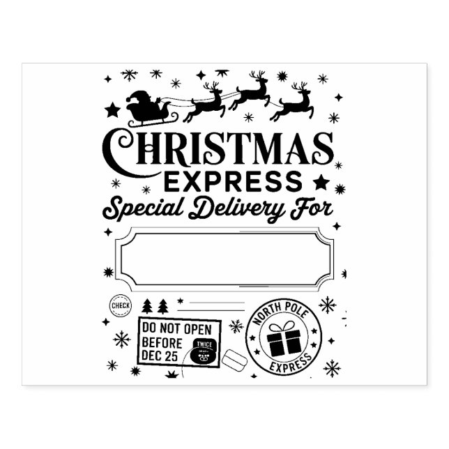 Jul Express Specialleverans Tomte Stämpel (Tryck)