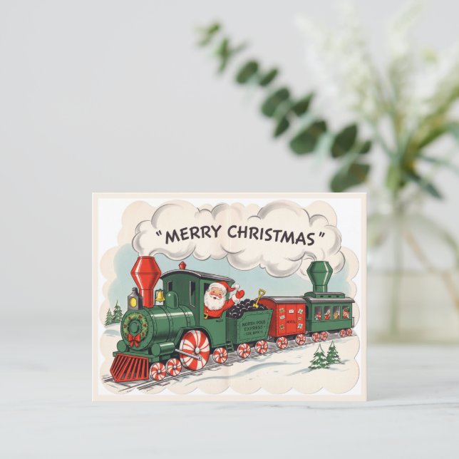 Jul Express Tåg Vintage vykort  (Stående Fram)