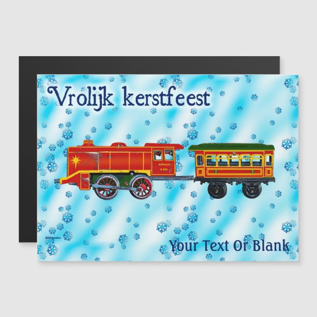 Jul Express - Vrolijk kerstfest (Fram/baksida)