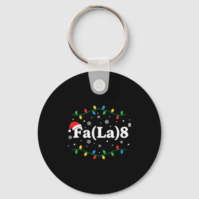 Jul Fa(la) 8 Roliga Luciavisor Santa Hatt Nyckelring (Framsida)